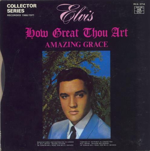 Elvis Presley How Great Thou Art UK 英盤LP Elvis Presley – How Great Thou Art – Vinyl (LP, Album), 1967